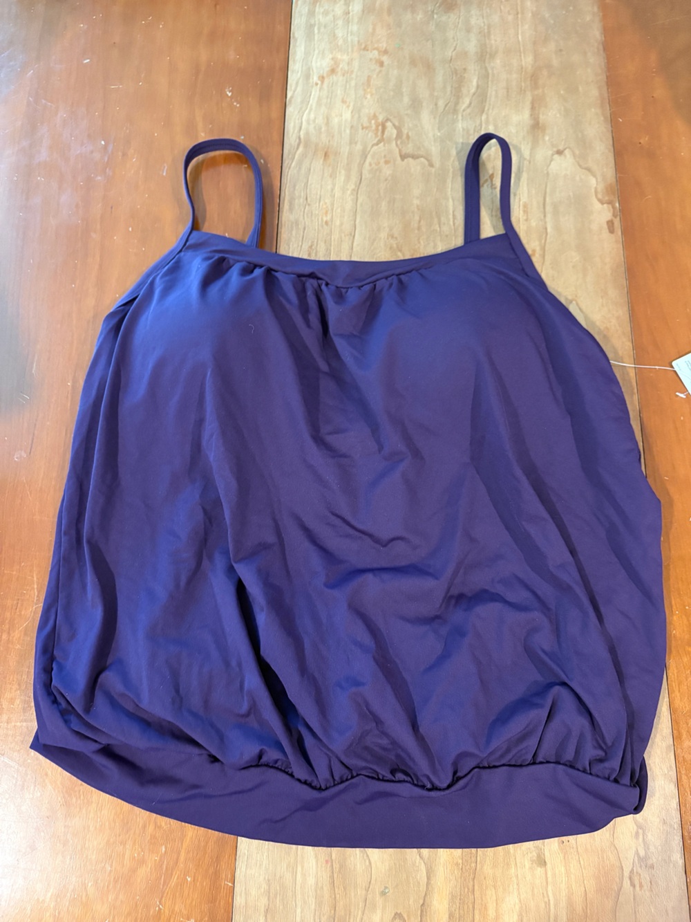 Lands' End Deep Purple Women's Tankini Swimsuit Top